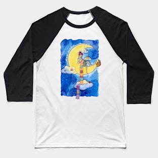 Knitting on the moon Baseball T-Shirt